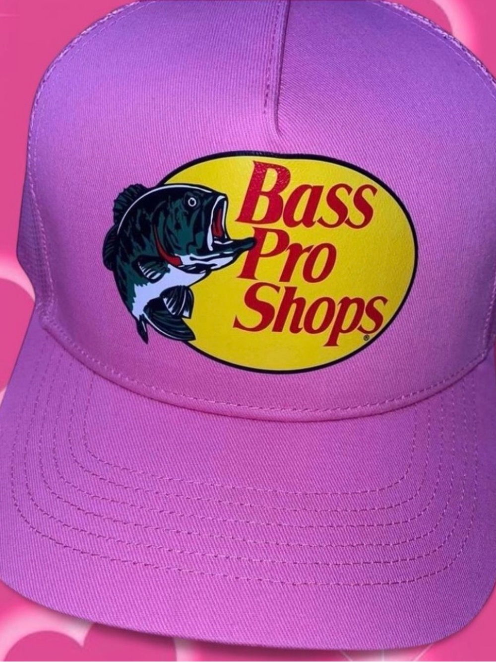 Bass Pro Shops Purple Fishing Cap